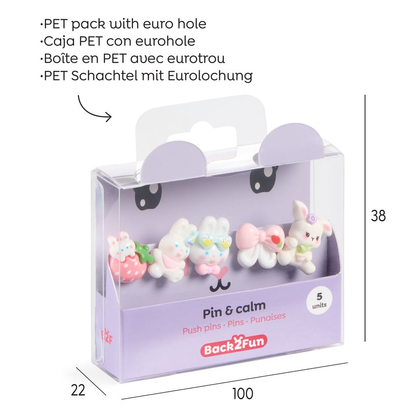 8422593133828-Blister de 5 punaises Lapin Back2Fun--4