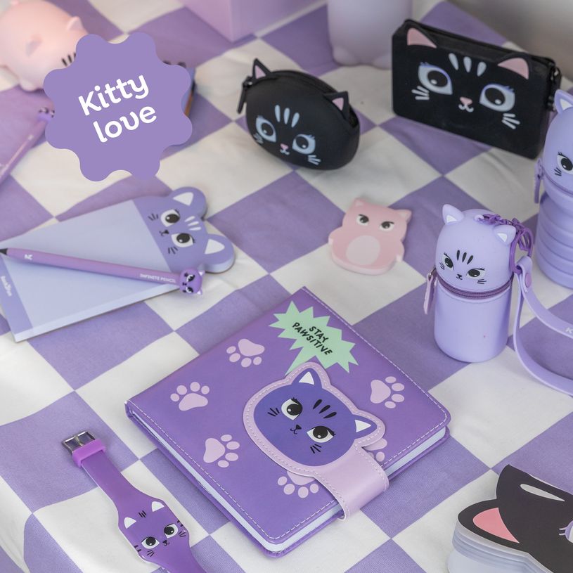 8422593083451-Carnet matelassé chat No Ordinatry Notes Back2Fun--7