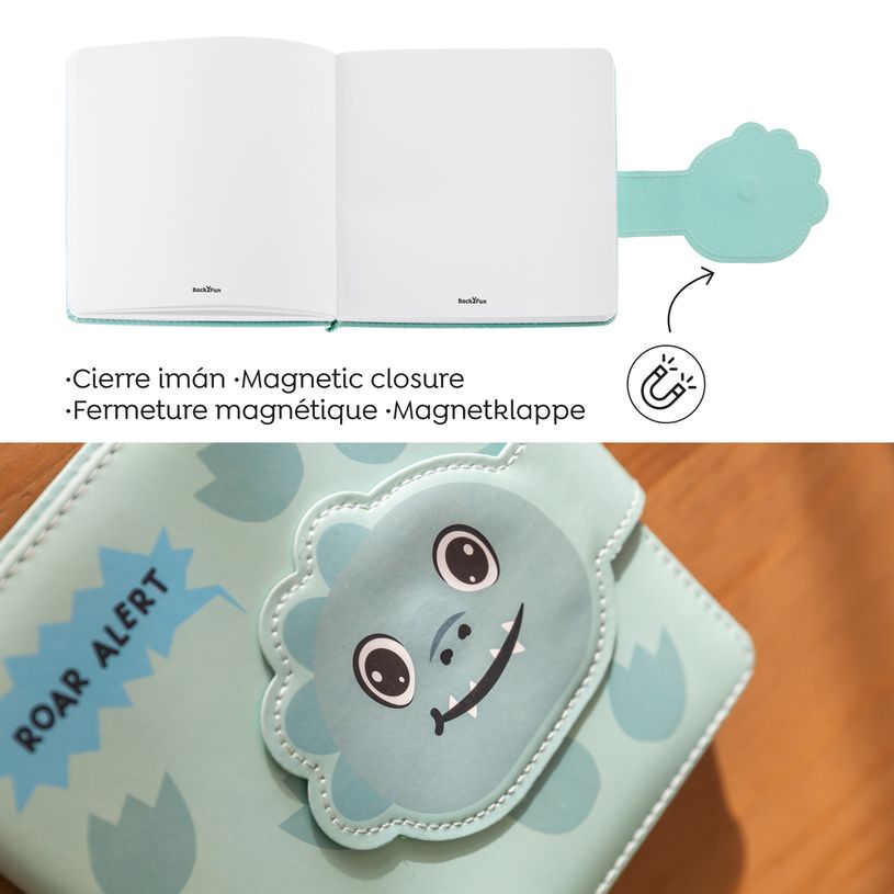 8422593083468-Carnet matelassé Dino No Ordinatry Notes Back2Fun--1