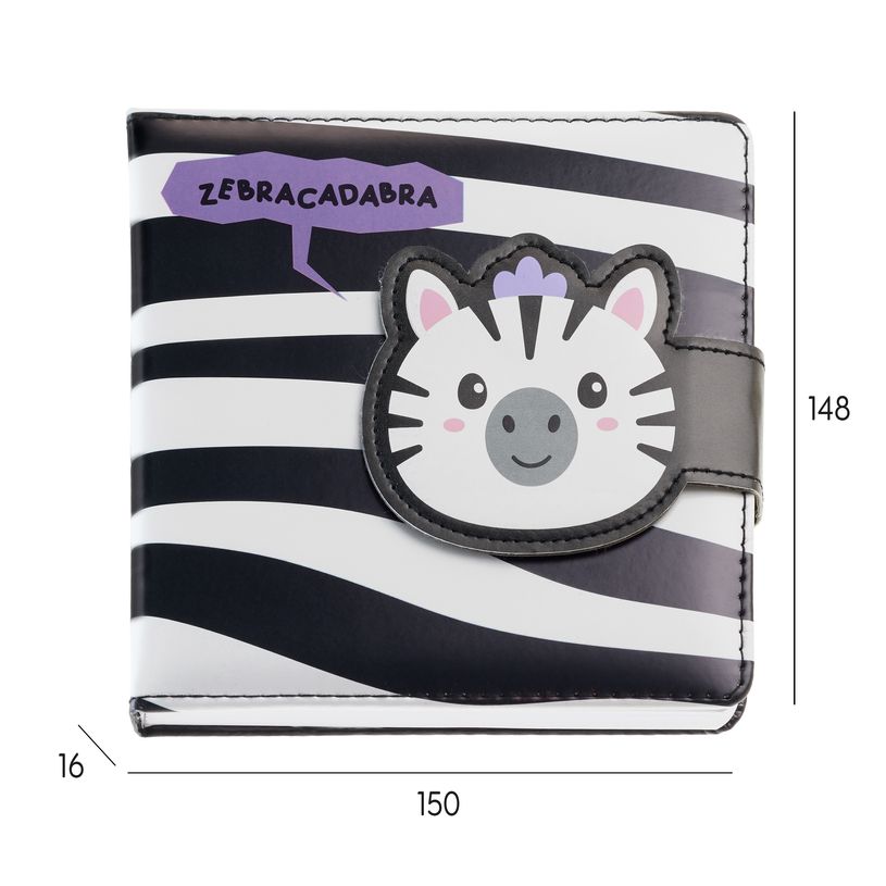 8422593083475-Carnet matelassé zèbre No Ordinatry Notes Back2Fun--1