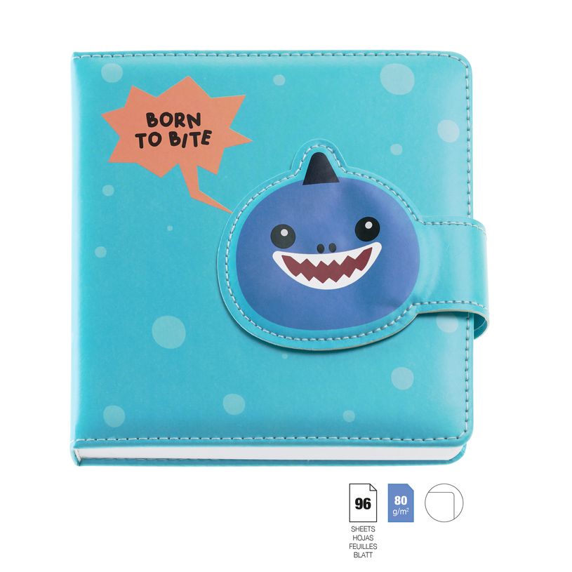8422593083482-Carnet matelassé requin No Ordinatry Notes Back2Fun--0