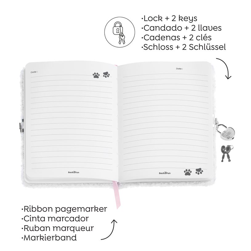 8422593077955-Journal intime peluche Panda Back2Fun--2