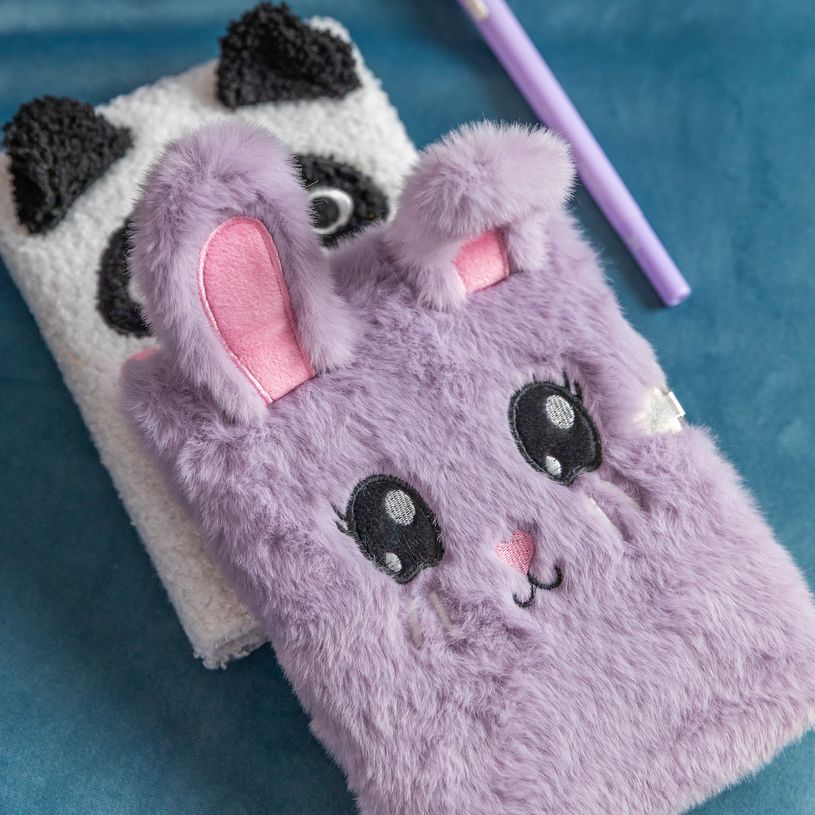 8422593077955-Journal intime peluche Panda Back2Fun--7