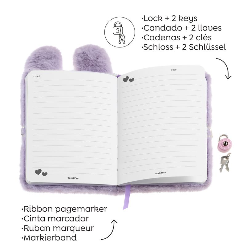 8422593077962-Journal intime peluche Lapin Back2Fun--2