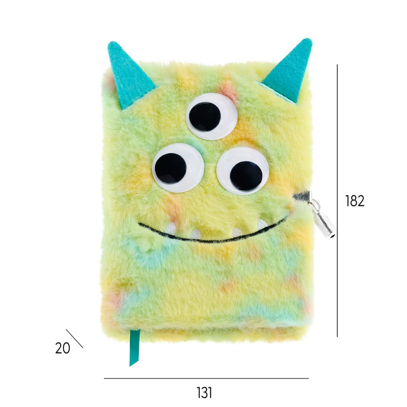 8422593077979-Journal intime peluche Monstre Back2Fun--1