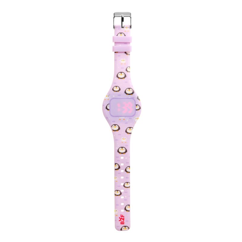 8422593133996-Montre digitale ronde pingouin Back2Fun--0