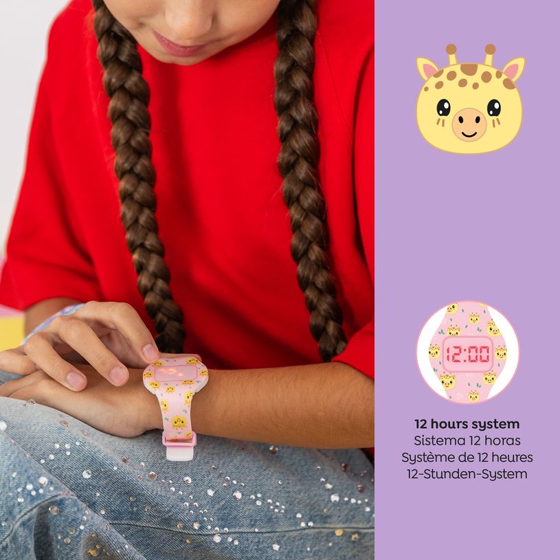 8422593134016-Montre digitale ronde girafe Back2Fun--2