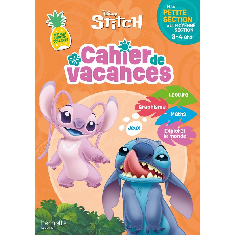 9782017362661-Disney - Stitch - Cahier de vacances - De la Petite Section à la Moyenne Section--0