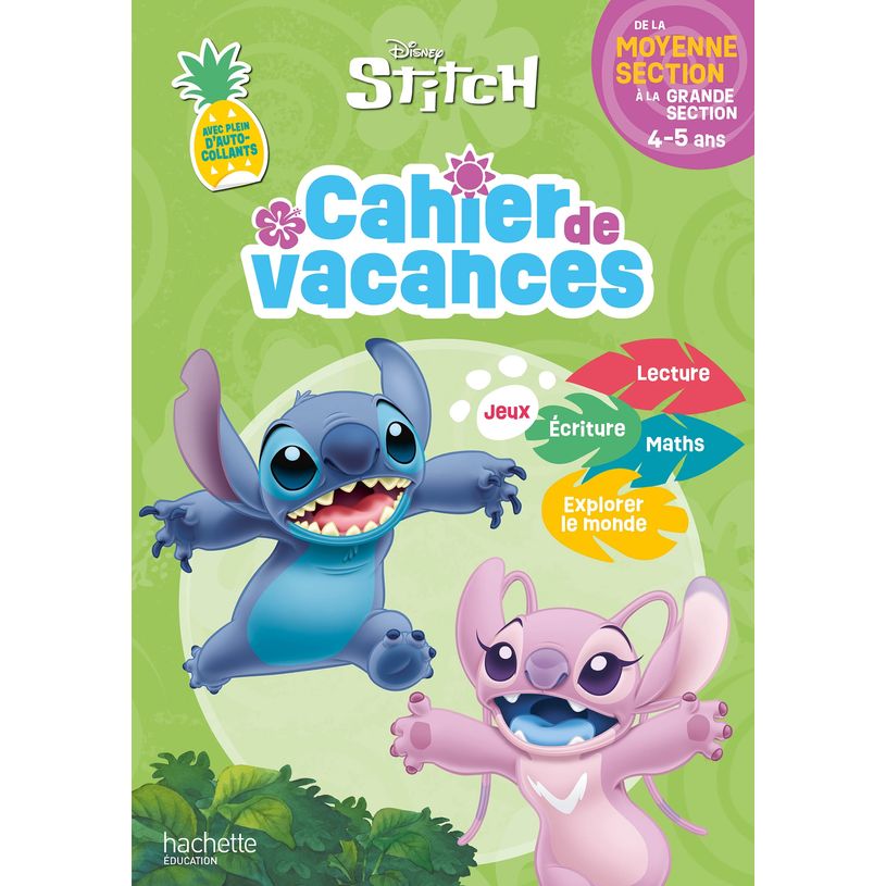 9782017362678-Disney - Stitch - Cahier de vacances - De la Moyenne Section à la Grande Section--0