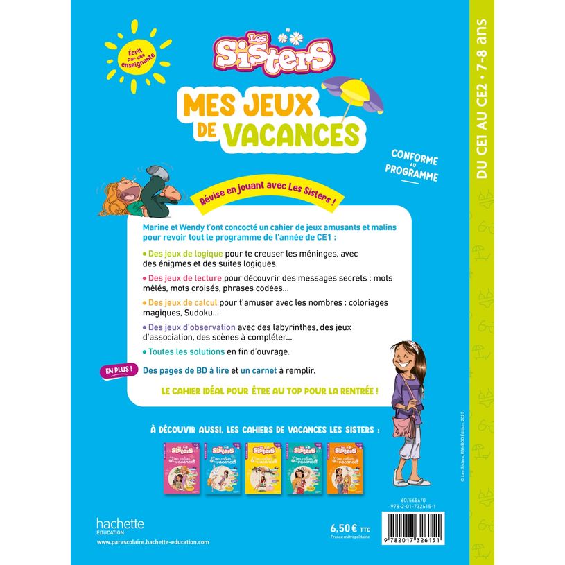 9782017326151-Les Sisters - Mes jeux de vacances - Du CE1 au CE2--1