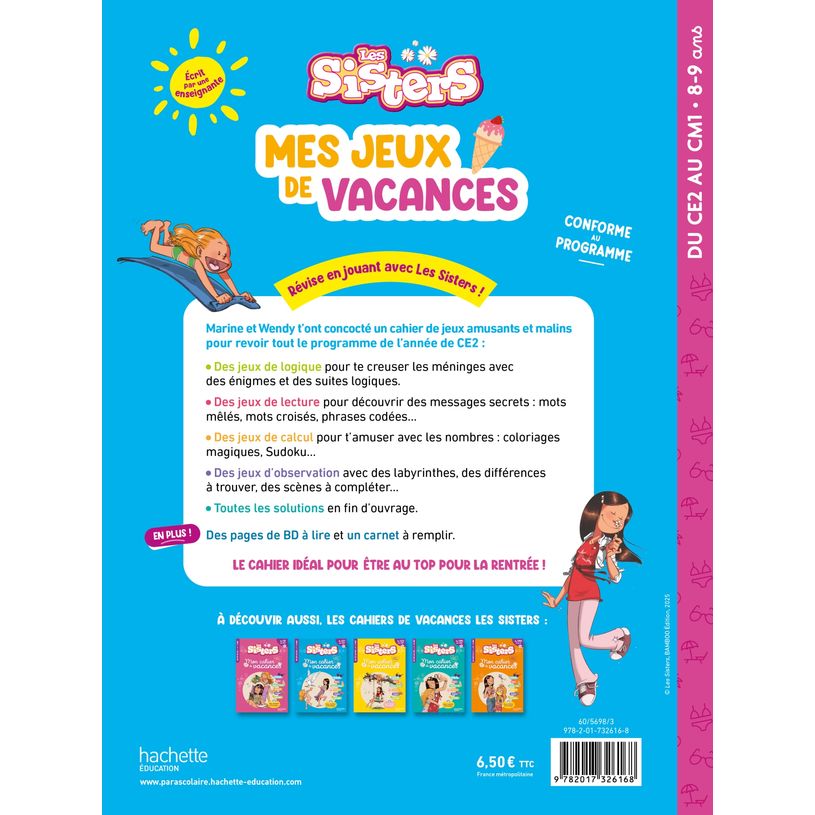 9782017326168-Les Sisters - Mes jeux de vacances - Du CE2 au CM1--0