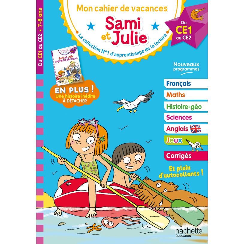 9782017326342-Sami et Julie - Du CE1 au CE2 - Cahier de vacances--0