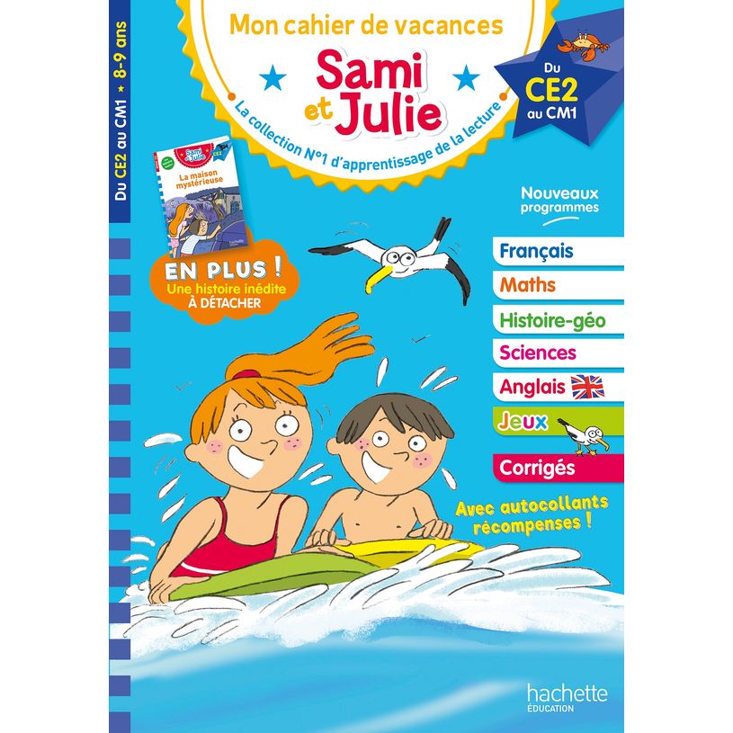 9782017326359-Sami et Julie - Du CE2 au CM1 - Cahier de vacances--0