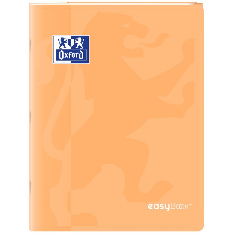 3020120296913-Oxford EasyBook Pastel – Cahier  24 × 32 cm – 96 pages – grands carreaux (Seyès) – orange--0