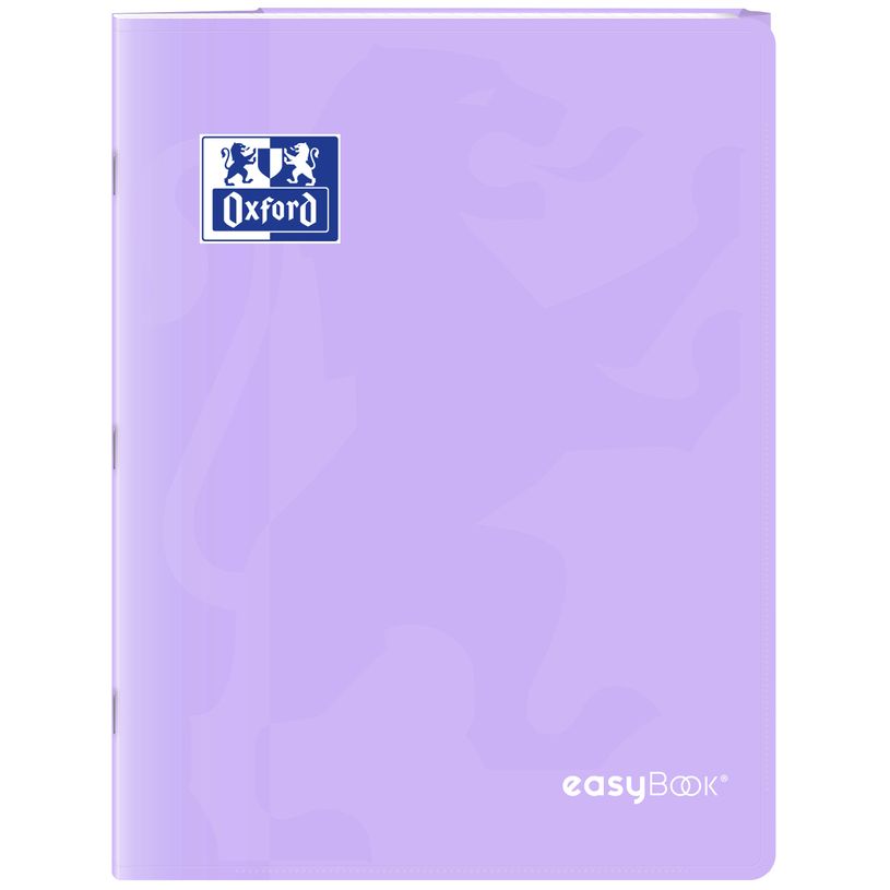 3020120296951-Oxford EasyBook Pastel – Cahier  24 × 32 cm – 96 pages – grands carreaux (Seyès) – violet--0