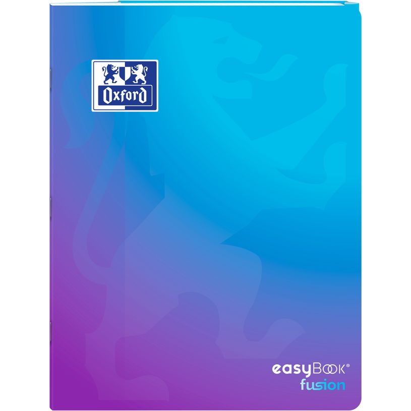 3020120296999-Oxford EasyBook Fusion – Cahier polypro – 24 × 32 cm – 96 pages – grands carreaux (Seyès) – bleu - disponible dans diff--0