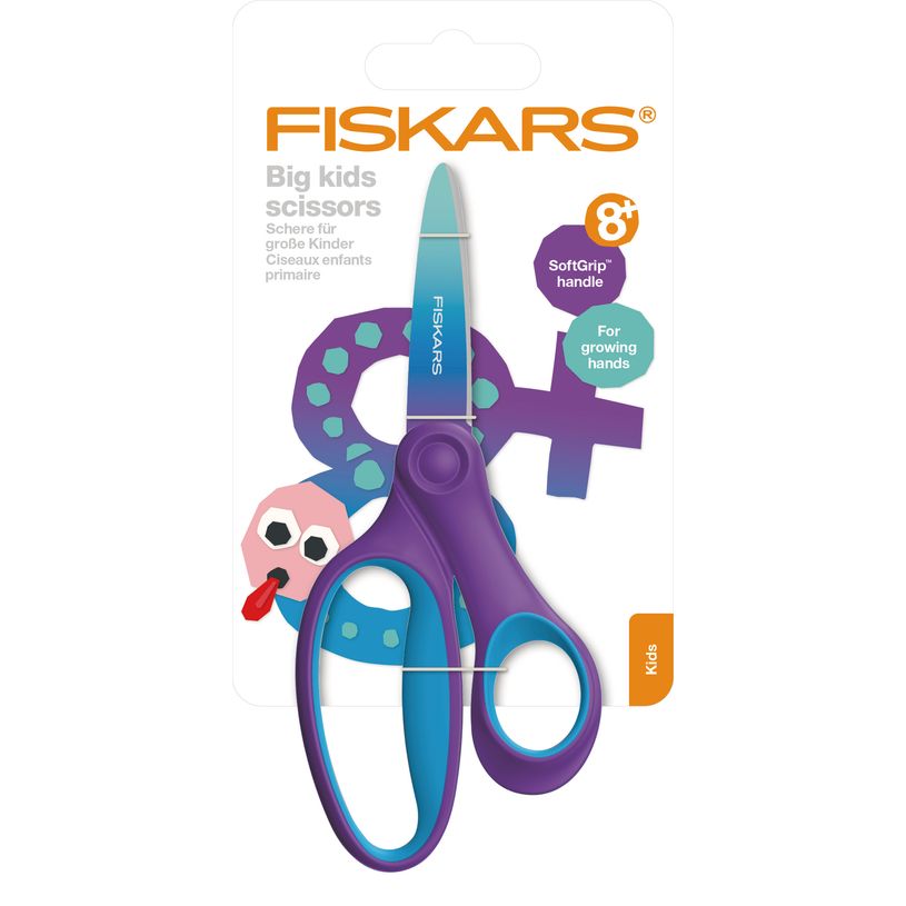 6424002017349-Ciseaux Primaire - Grands enfants - droitiers - 8 ans + - 15 cm - FISKARS--1