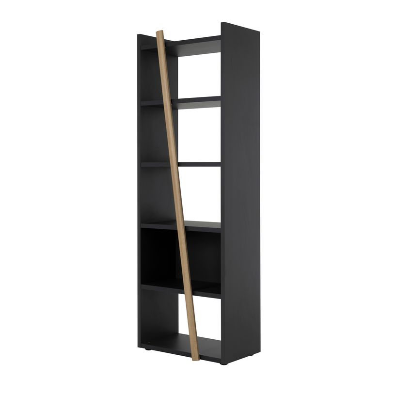 3483601391550-Bibliothèque ITALIC - anthracite/Chêne du bocage--2