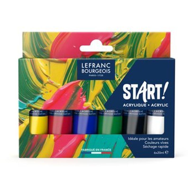3013643022381-Colart - Peinture Start Acrylique Starter Set - 6 x 20 ml--0