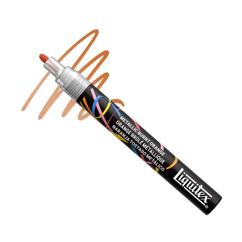 887452065227-Liquitex Marqueur - 2mm - ORANGE BRULE METALLIQUE--3