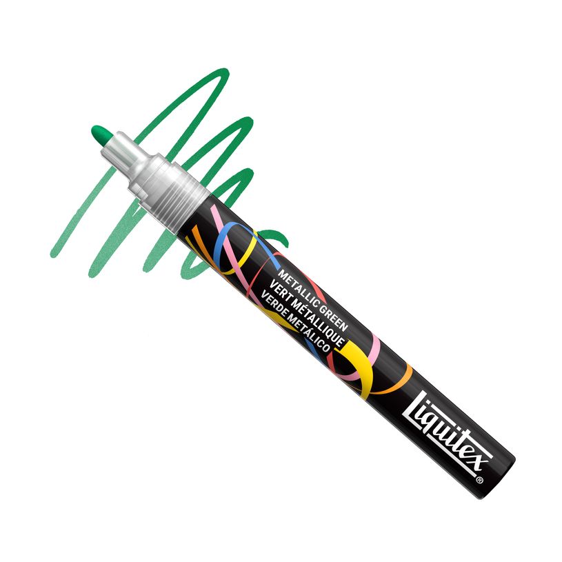 887452065258-Liquitex Marqueur - 2mm - VERT METALLIQUE--3