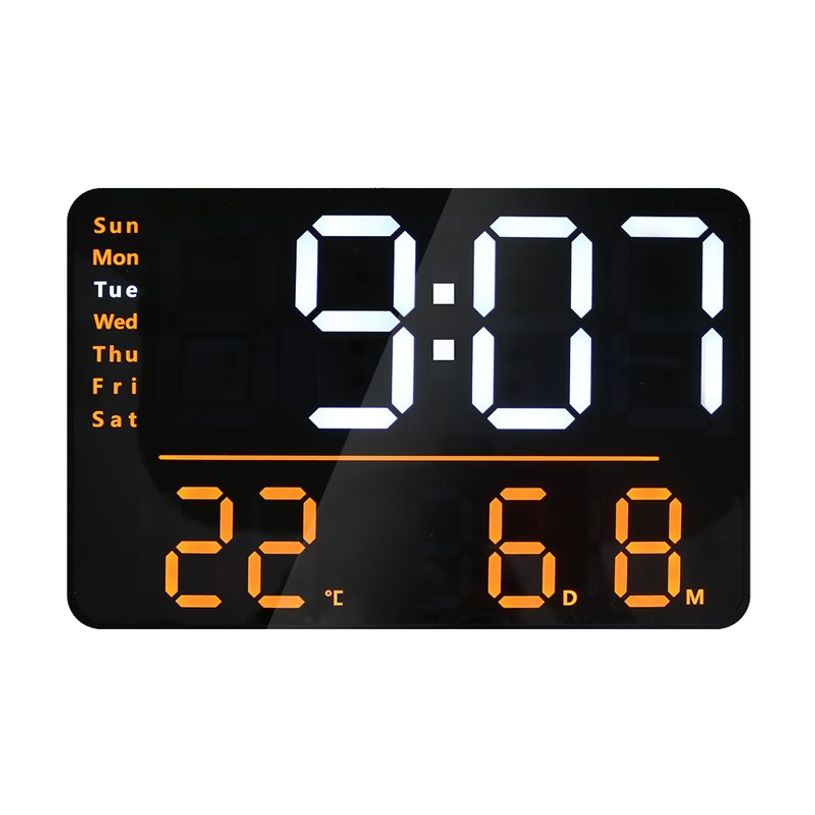 3595560042500-UNILUX Numi - Horloge digital à Led - noir-P_405268050_4-0
