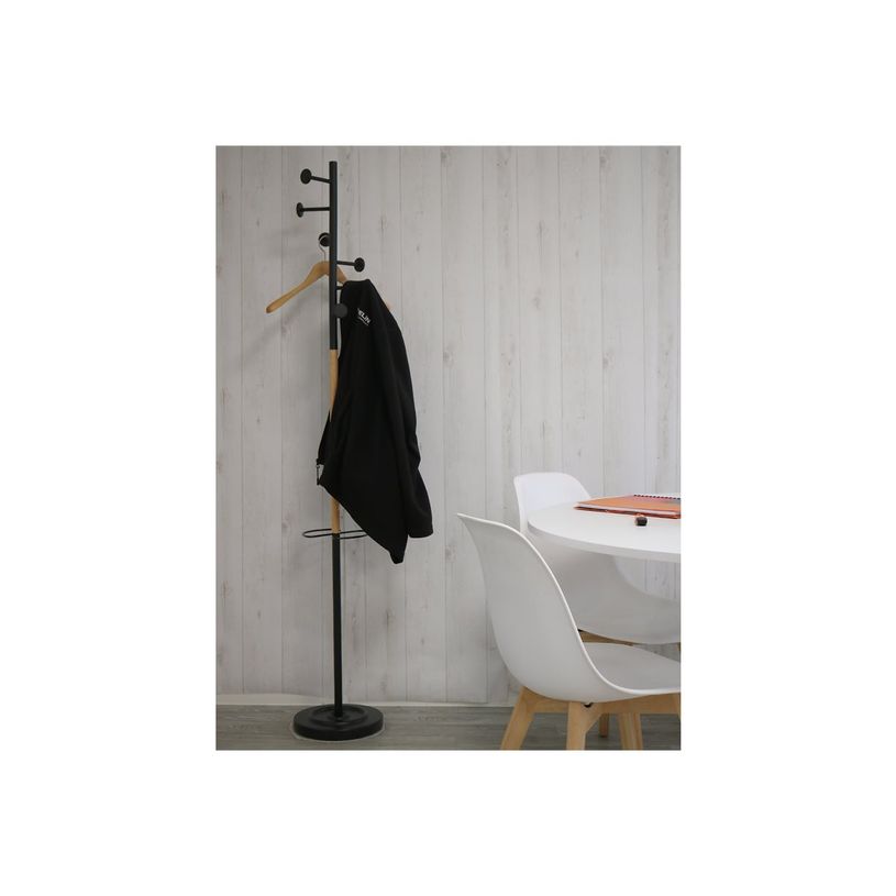3595560042487-UNILUX Snood - Portemanteau - 6 crochets - bois et base métallique - noir-P_405268054_9-6