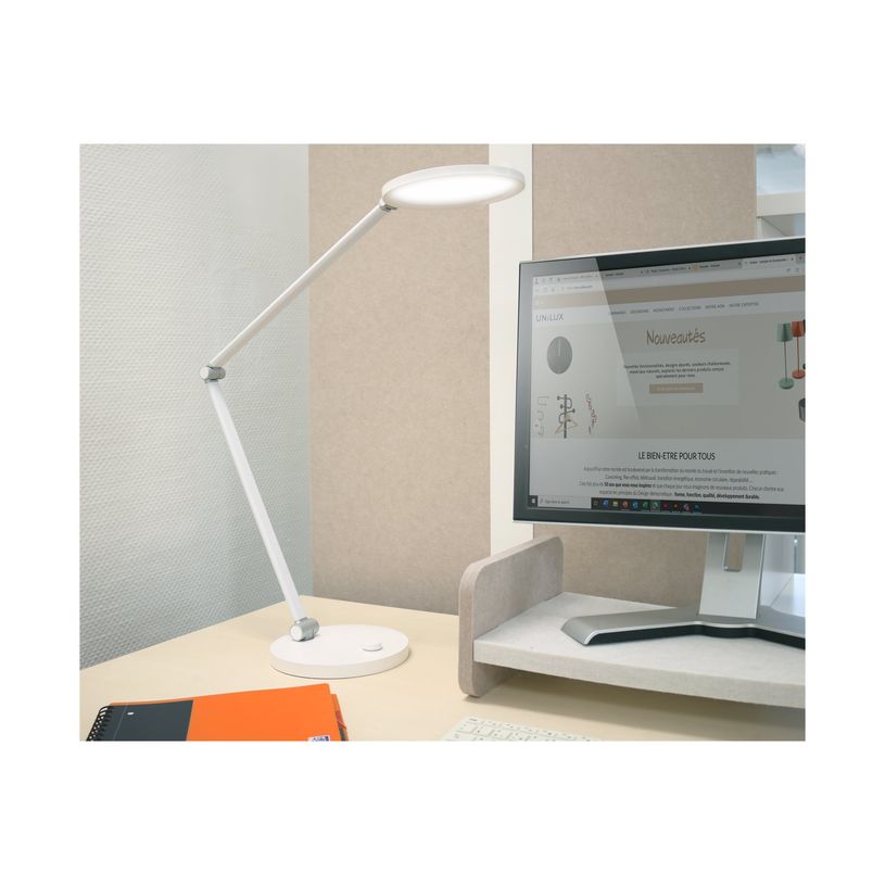 3595560042432-Unilux Omega - Lampe de bureau à Led - 12 W - 4000 K - blanc-P_405268056_4-1