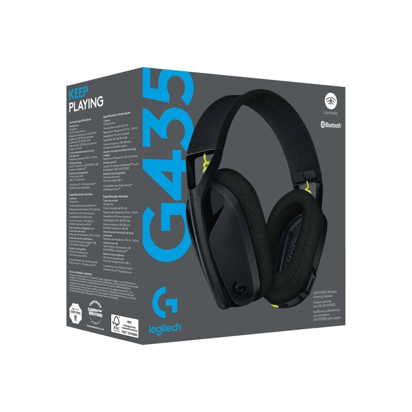 5099206095007-Logitech Lightspeed G435 - Casque sans fil avec micro - noir-P_405268059_8-5