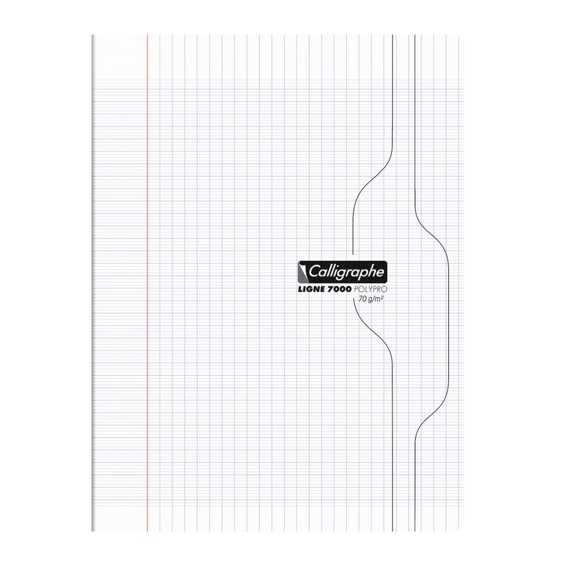3210331701799-Calligraphe 7000 - Cahier polypro - 24 x 32 cm - 48 pages - grands carreaux (Seyes) - transparent--0