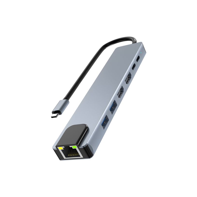 3303170124819-iClick - Hub 7-in-1 - dual 4K display - 2 x SuperSpeed USB 3.0 + 2 x USB-C + 1 x Ethernet -P_405268241_3-2