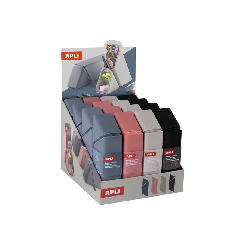 8410782206125-APLI Up North - Jeu de sacs - convertible - silicone - bleu, gris, noir, rose-P_405268288_1-0