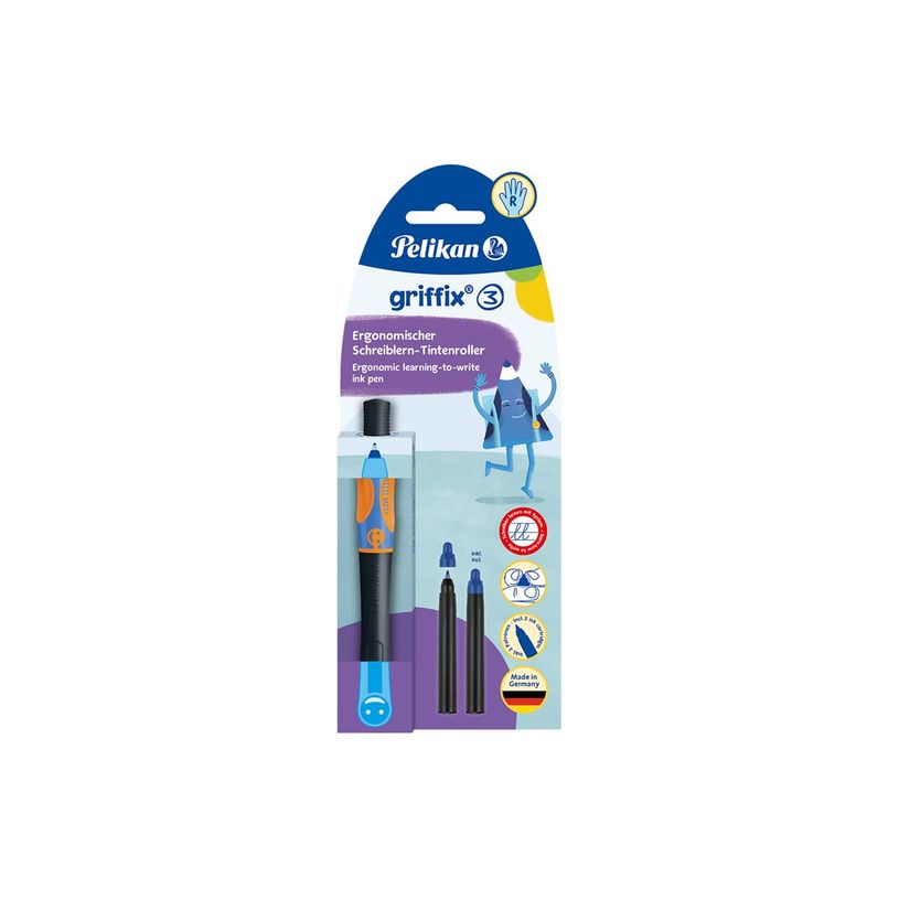 4012700820990-Pelikan Griffix 3 - Roller - non permanent - 0,45 mm - droitier - bleu-P_405268402_6-5