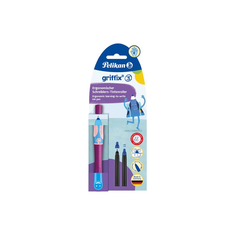 4012700821034-Pelikan Griffix 3 - Stylo à bille - non permanent - bleu-P_405268404_5-2