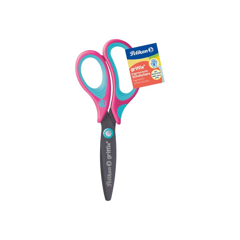 4012700819024-Pelikan - Ciseaux écolier Griffix - Pink - droitier - 14 cm-P_405268439_1-3