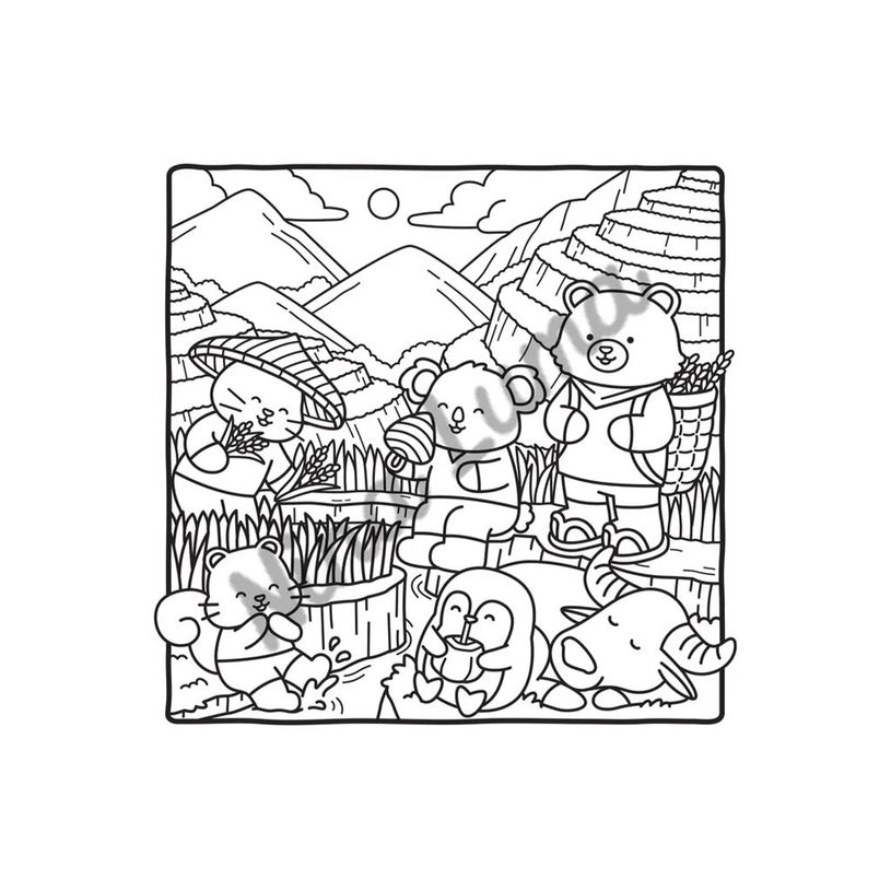 9782295017208-Snuggly friends - Voyage autour du monde - Nina Luma - Coloriages cosy et mignons - Cosy c-P_405268670_7-4