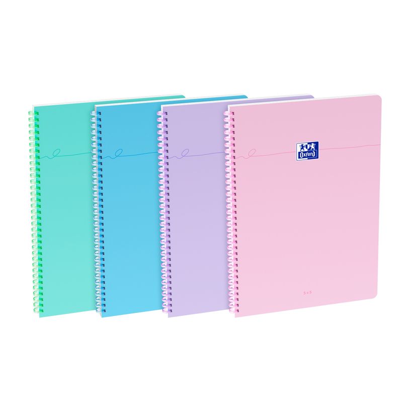 3020120287492-Oxford Smart Flex Ring – Cahier  21 × 29,7 cm – 100 pages – petits carreaux – coloris assortis--0