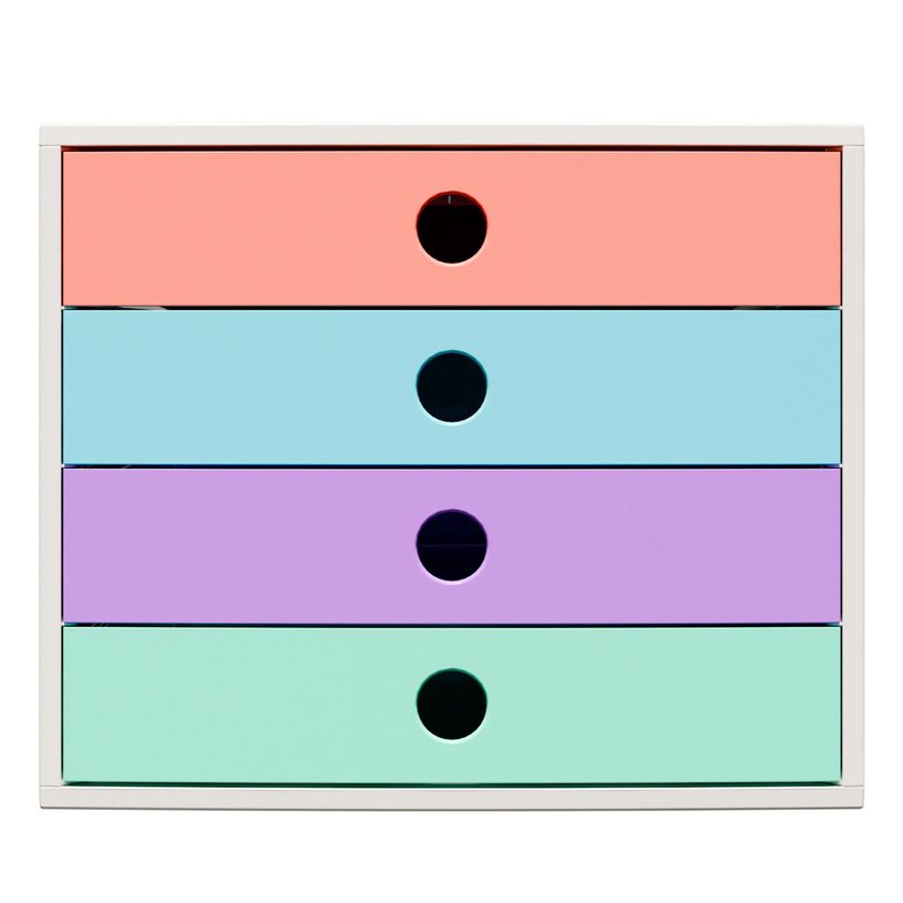 9002493122703-Exacompta - Module de classement FiliBox 4 tiroirs Candy Tidy  - 348x284x234 mm--0