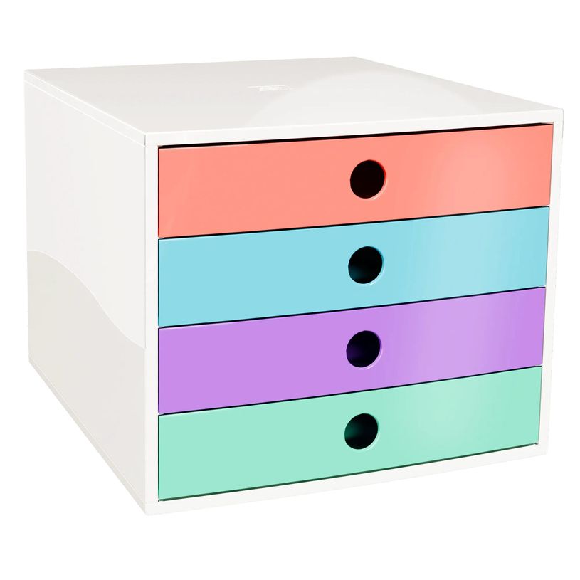 9002493122703-Exacompta - Module de classement FiliBox 4 tiroirs Candy Tidy  - 348x284x234 mm--1