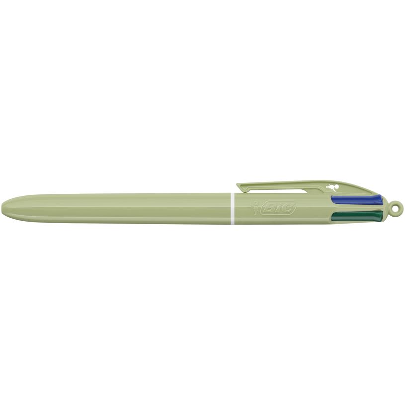 3086124142243-BIC - Stylo Bille 4 Couleurs Mineral Olive - Pointe 1 mm--0