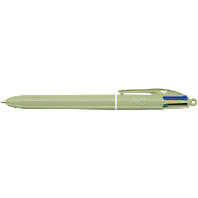 3086124142243-BIC - Stylo Bille 4 Couleurs Mineral Olive - Pointe 1 mm--1