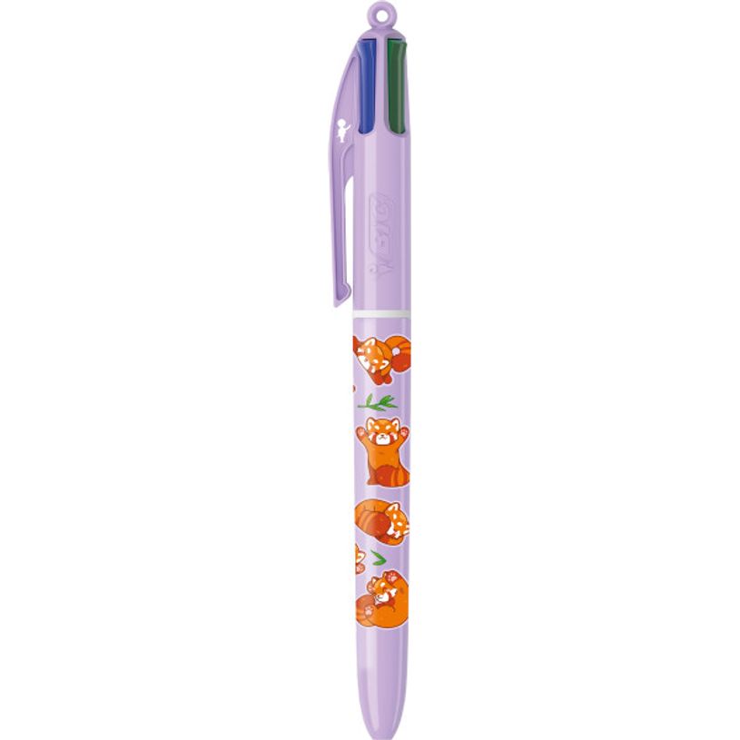 3086124165778-BIC - Stylo bille 4 Couleurs Cute Animals Squirrel - pointe 1 mm--0