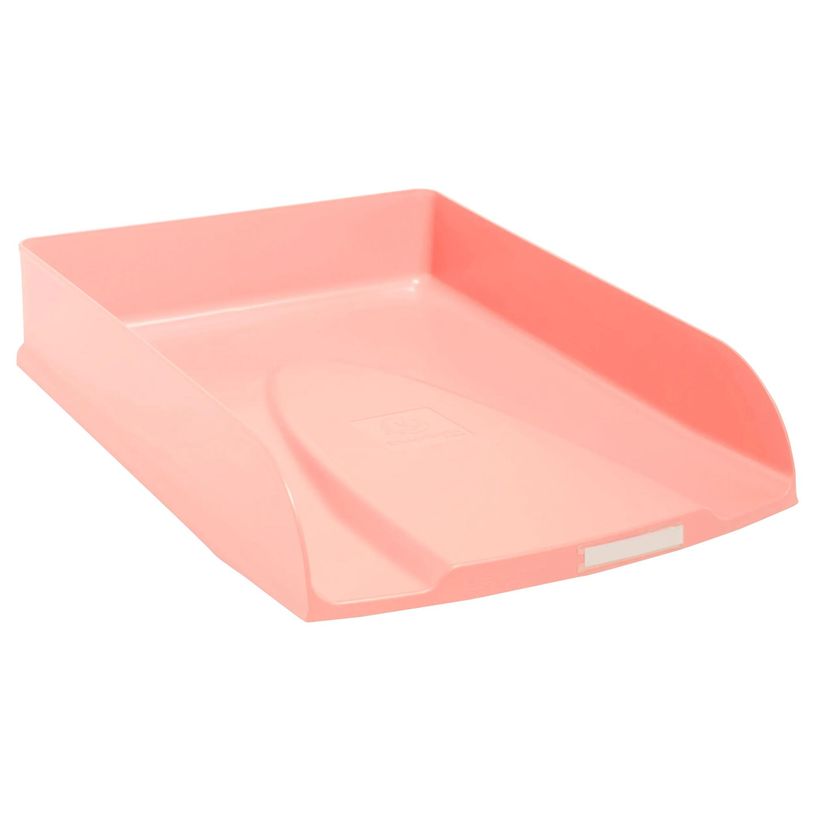 9002493311176-Exacompta Candy Tidy - Corbeille à courrier - pêche--0