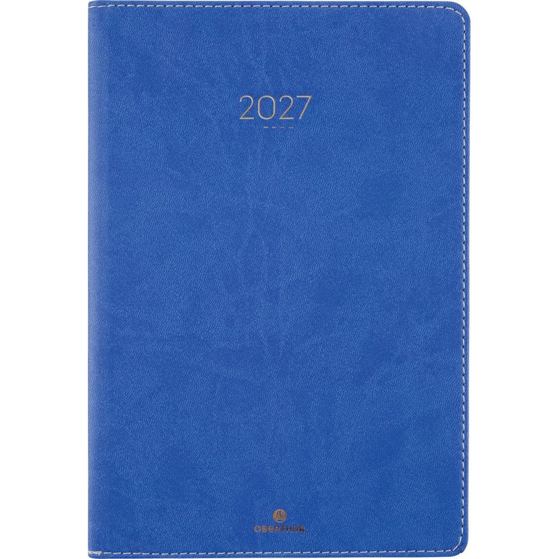 3664447230375-Agenda Eton - 1 semaine sur 2 pages - 17 x 24,5 cm - bleu - Oberthur--0