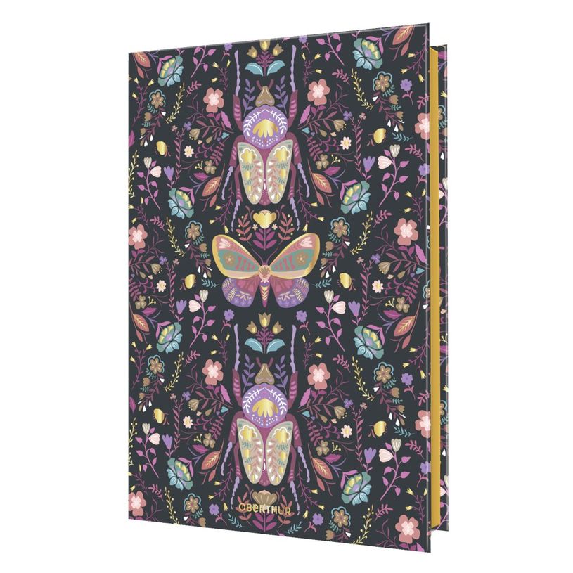 3664447227870-Agenda Venezia - la semaine sur 1 page et une page de note - 15,5 x 21,5 cm - papillon - Oberthur--0