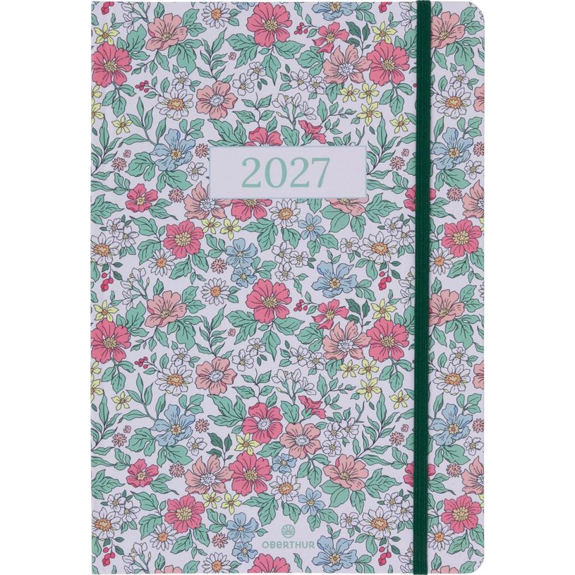 3664447229614-Agenda Anahita - 1 semaine sur 2 pages - 17 x 24,5 cm - crême - Oberthur--0
