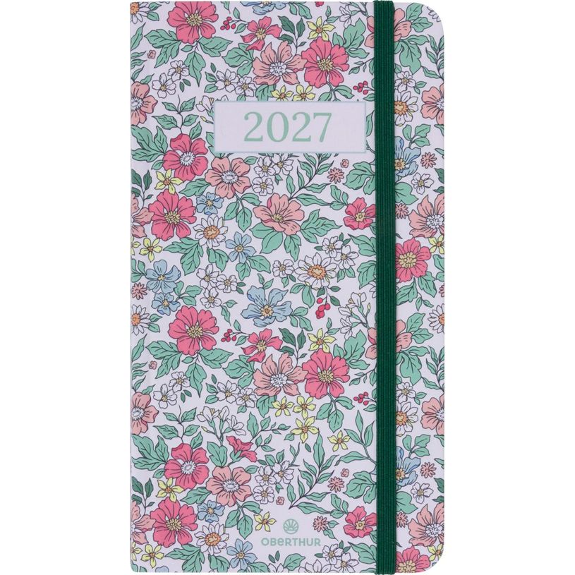 3664447229652-Agenda Anahita - 1 semaine sur 2 pages - 9,5 x 17,5 cm - crême - Oberthur--0