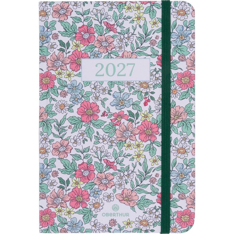 3664447229690-Agenda Anahita - 1 semaine sur 2 pages - 10 x 15 cm - crême - Oberthur--0
