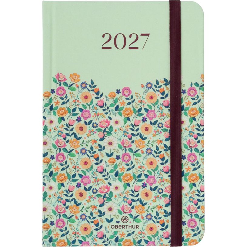 3664447229720-Agenda Anahita - 1 semaine sur 2 pages - 10 x 15 cm - vert clair - Oberthur--0