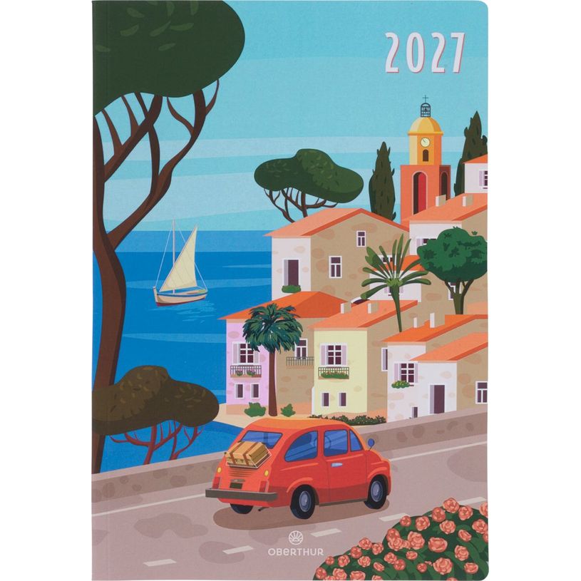 3664447234380-Agenda Escapade - 1 semaine sur 2 pages - 17 x 24,5 cm - paysage - Oberthur--0